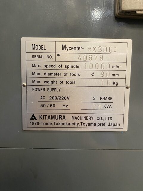 Kitamura HX-300i-50111-20