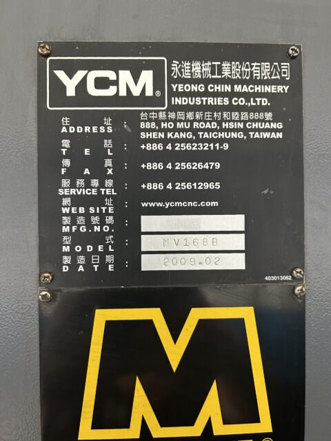 YCM MV-168B CNC Vertical Machining Center - 50 Taper Mill - image 18
