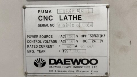Daewoo Puma 200MSC CNC Turn Mill Center - image 2