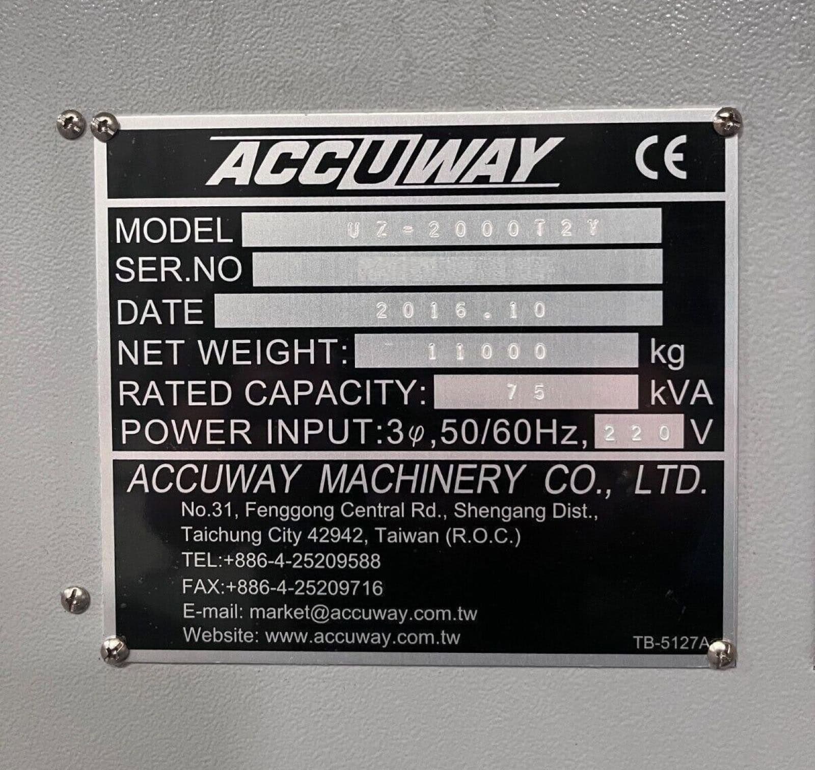 ACCUWAY-UZ-2000T2Y-12