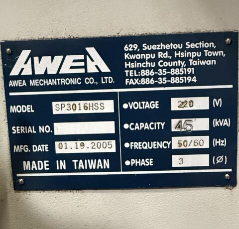 Awea SP-3016HSS Double Column VMC - 15,000 RPM Mill - image 21