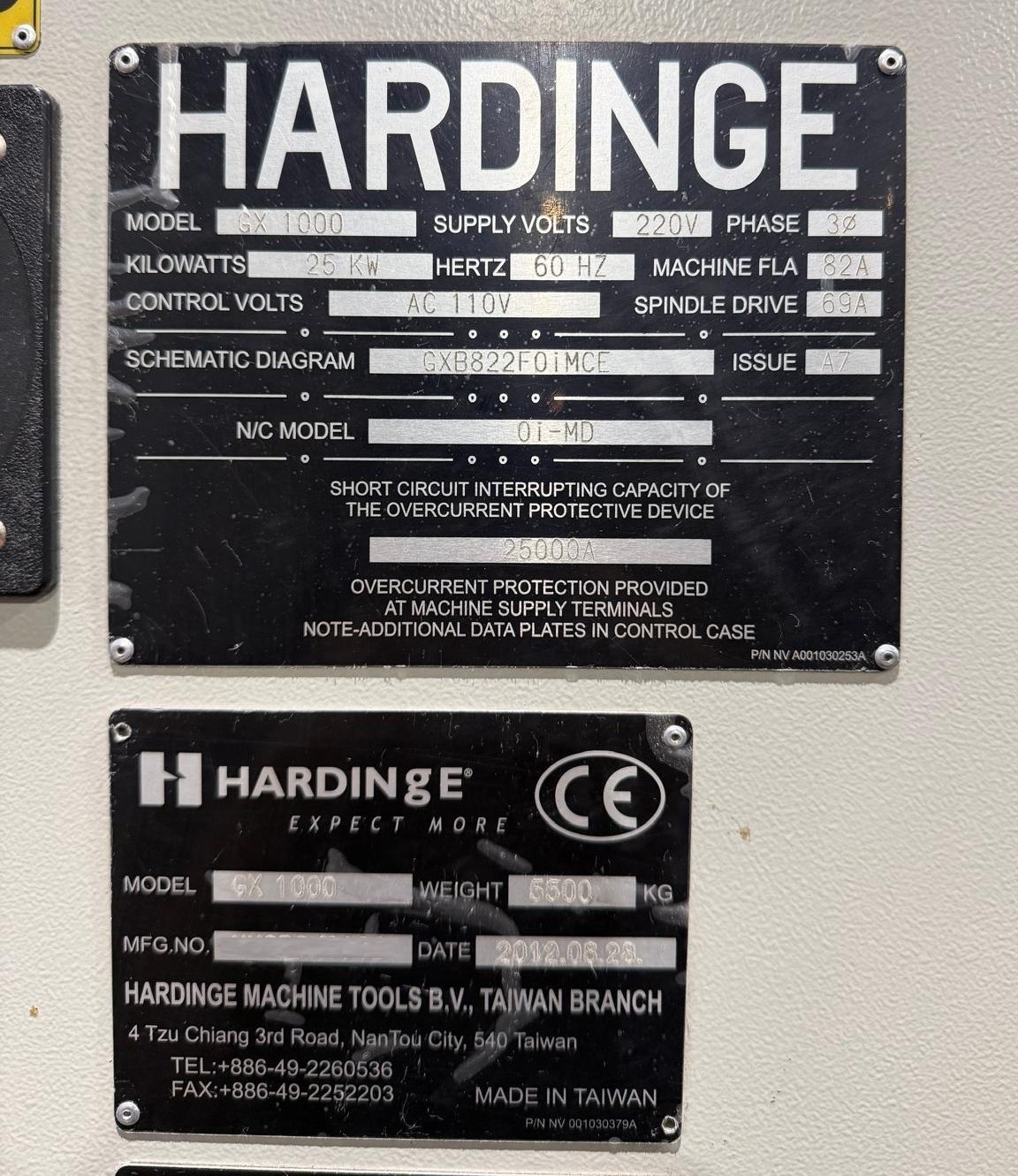 HARDINGE-BRIDGEPORT-GX-1000