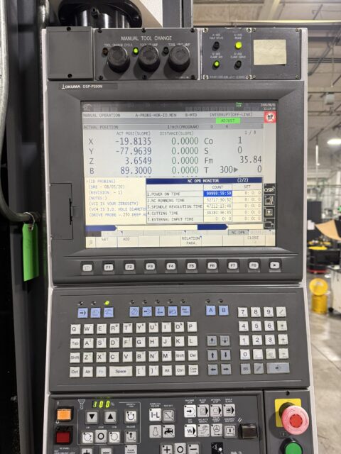 Okuma Millac 800VH 5 Axis CNC Universal Machining Center - Pallet Changer Mill - image 7
