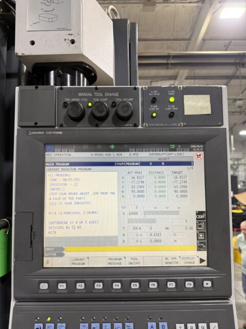 Okuma Millac 800VH 5 Axis CNC Universal Machining Center - Pallet Changer Mill - image 8