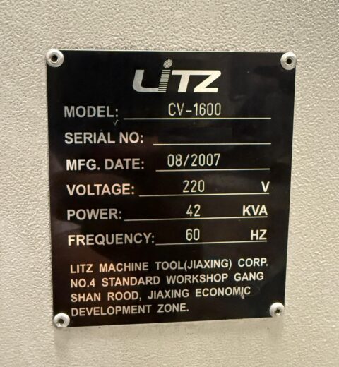 Litz Hitech CV-1600 CNC Vertical Machining Center - Mill - image 13