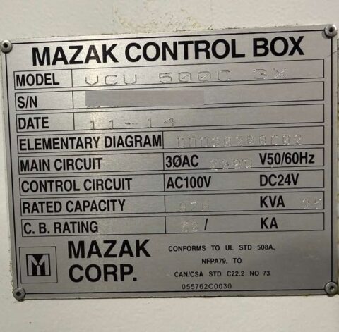 Mazak VCU 500C 3X CNC Vertical Machining Center - Mill - image 24
