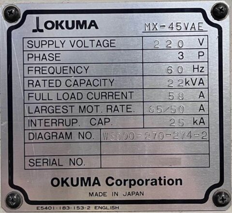 Okuma MX-45VAE CNC Vertical Machining Center - image 17
