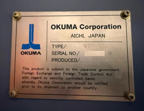 Okuma VTM-100 CNC Vertical Turning Center - Live Tool C Axis VTL - image 17