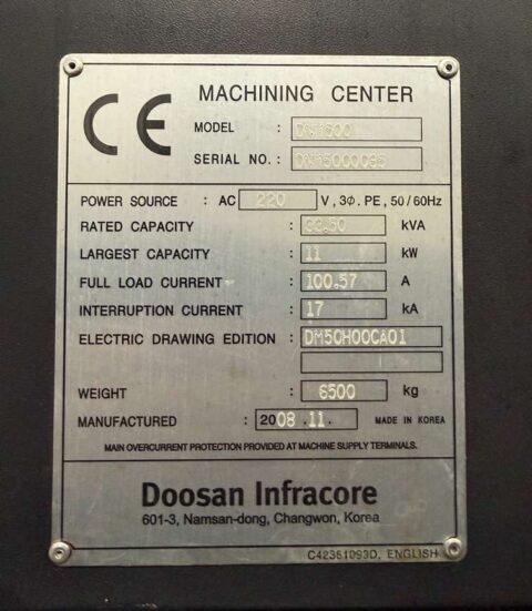 Doosan DNM-500 CNC Vertical Machining Center - TSC Mill - image 23
