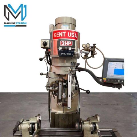 Kent KTM-3VS 9″ x 42″ Variable Speed CNC Vertical Milling - image 3