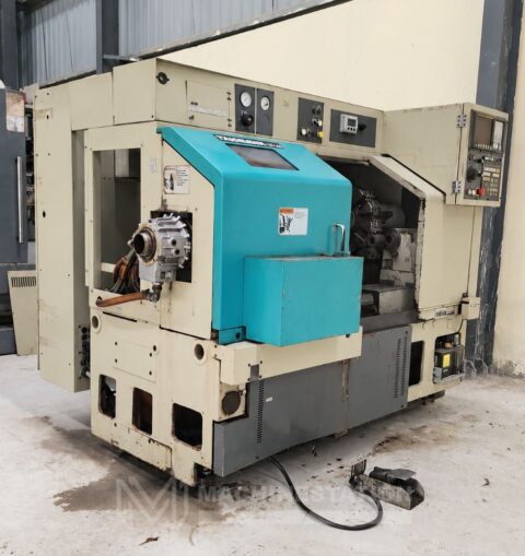 Used Takisawa TC-30 CNC Turning Center left side angle view – SKU 50122