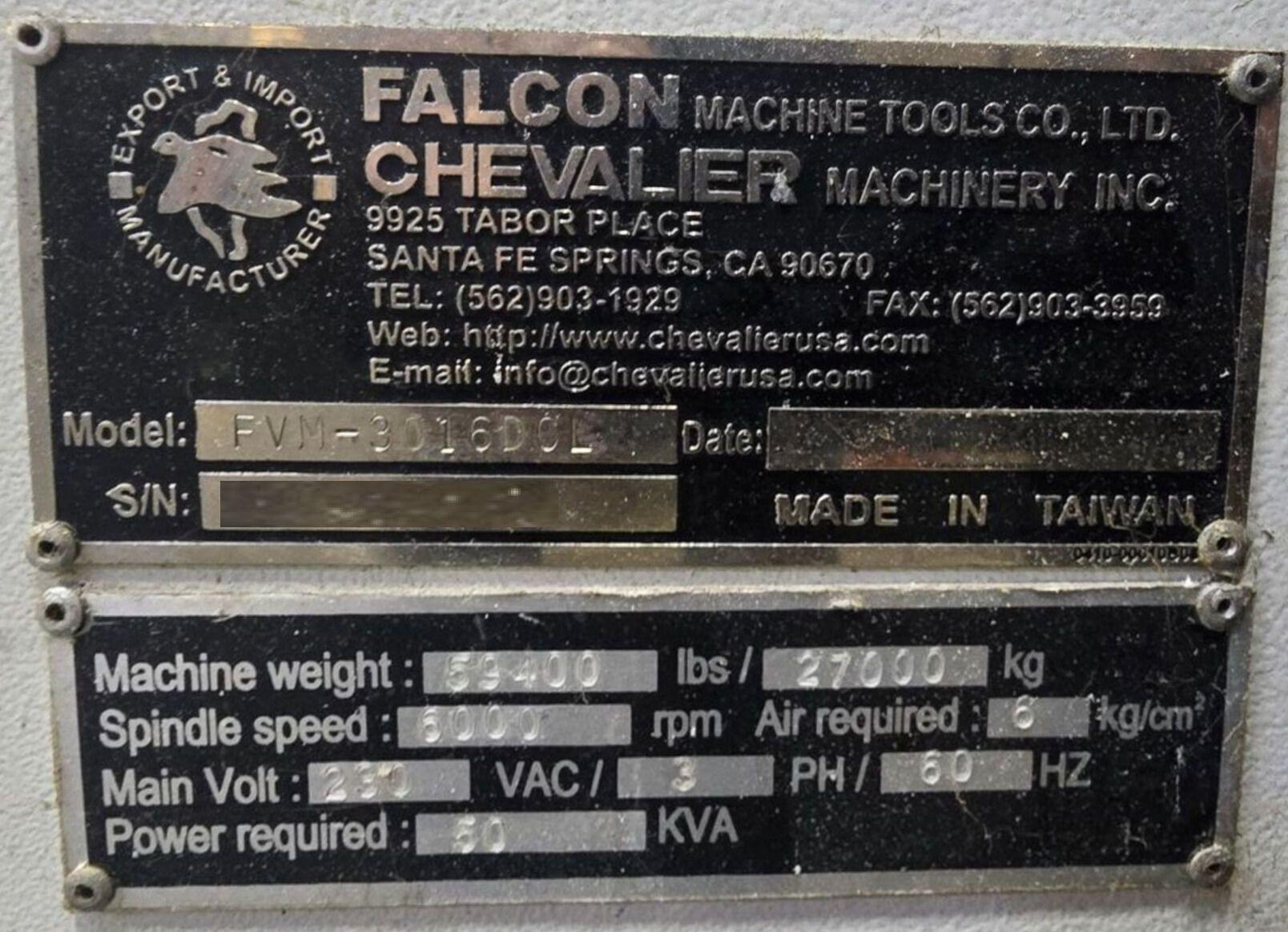Chevalier FVM-3016DCL CNC Bridge Mill - 2015 8