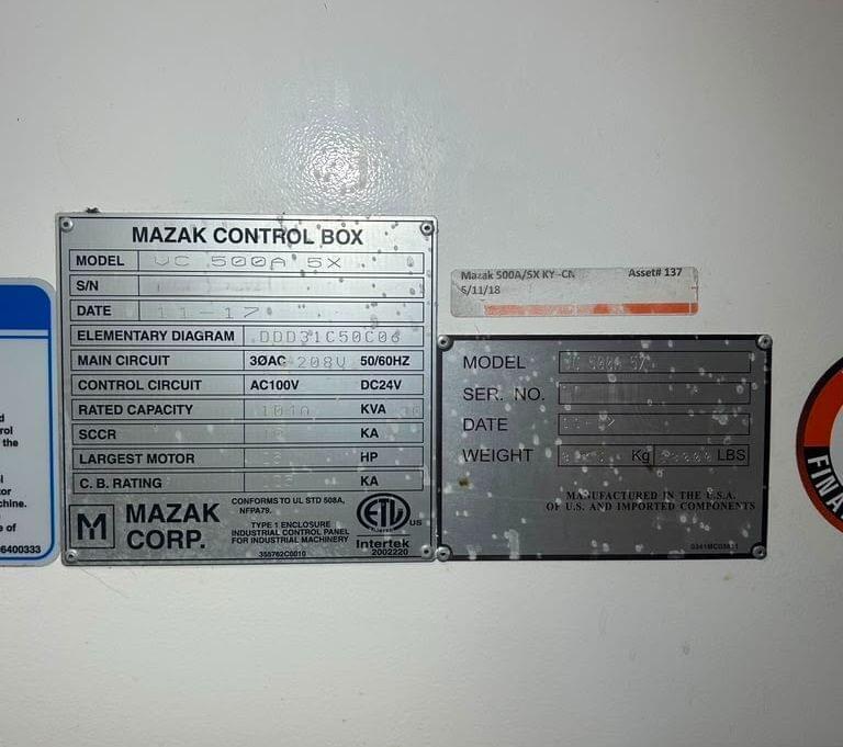 Mazak VC 500A 5X (17)